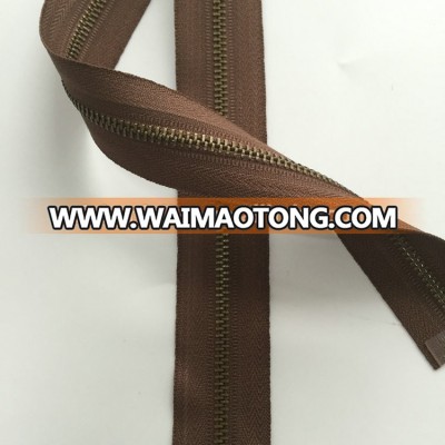 Chinese suppliers eco-friendly leather jacket metal long cmz zipper